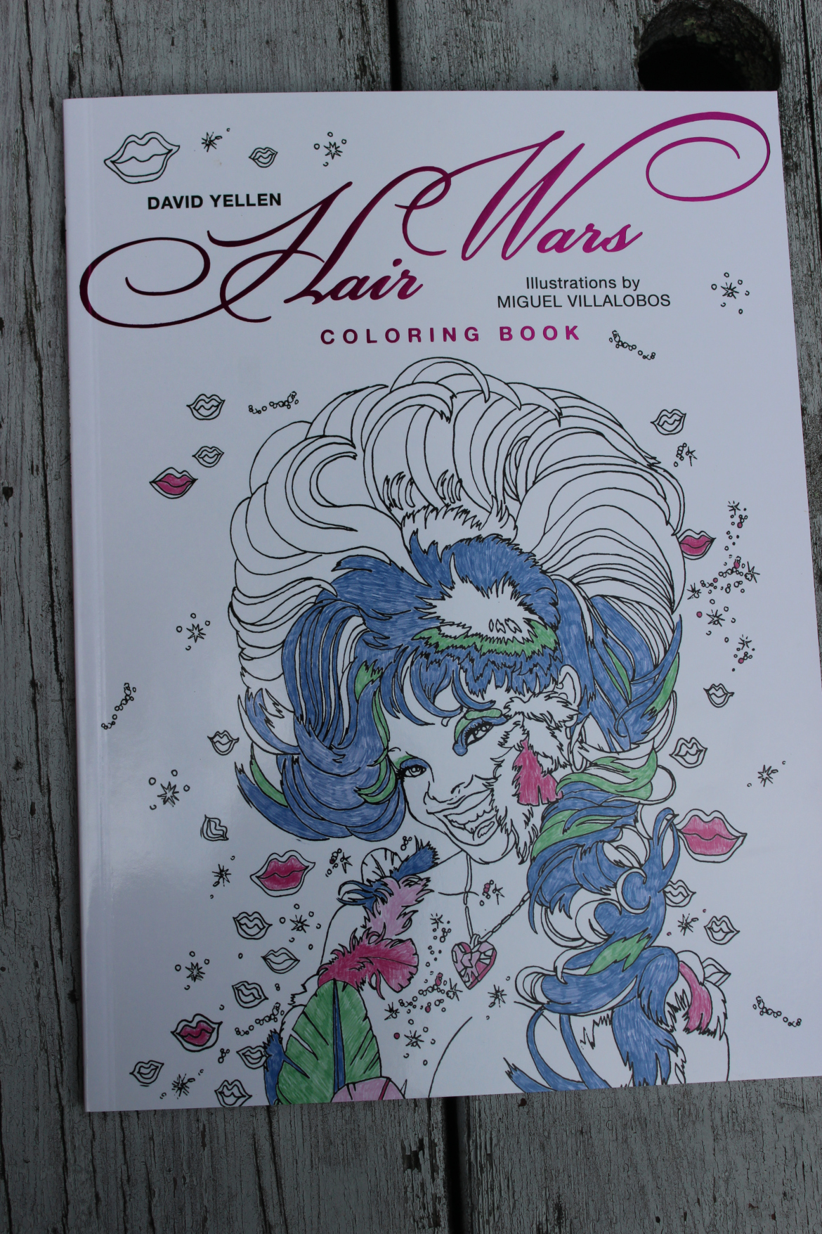 New Adult Coloring Book David Yellen's Hair Wars out Now!