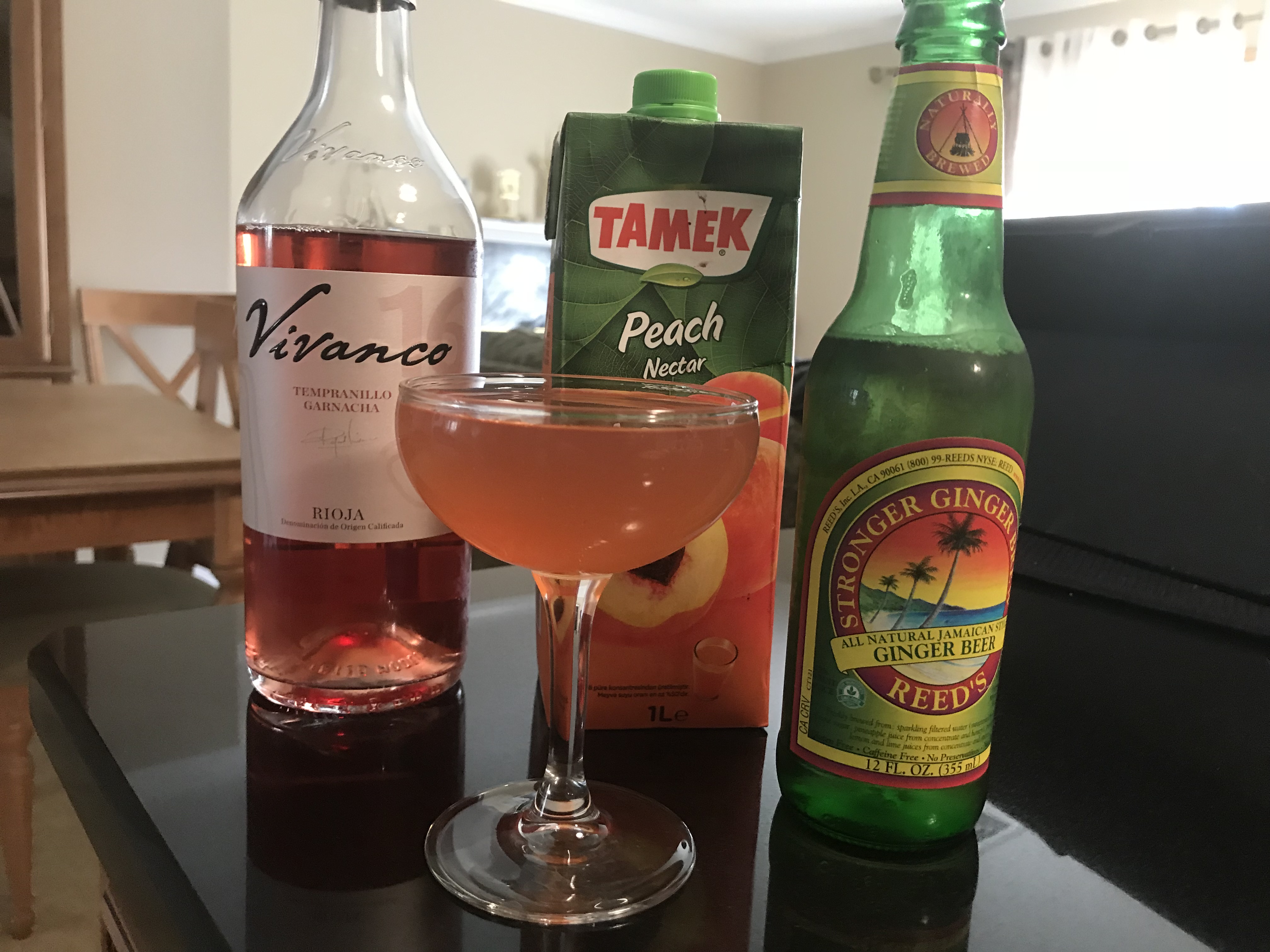 Peaches & Rosé Cocktail