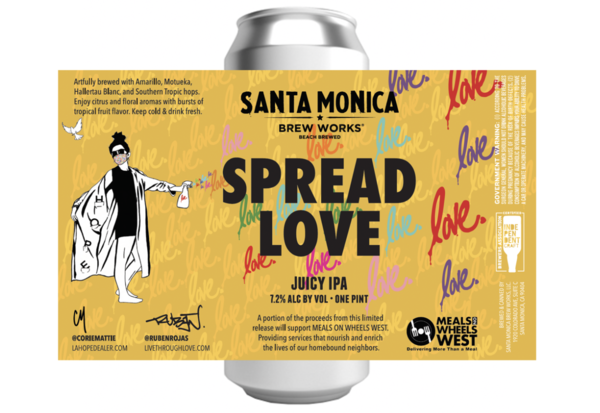 Santa Monica Brew Works Releases “Spread Love” IPA Supporting Meals On Wheels West