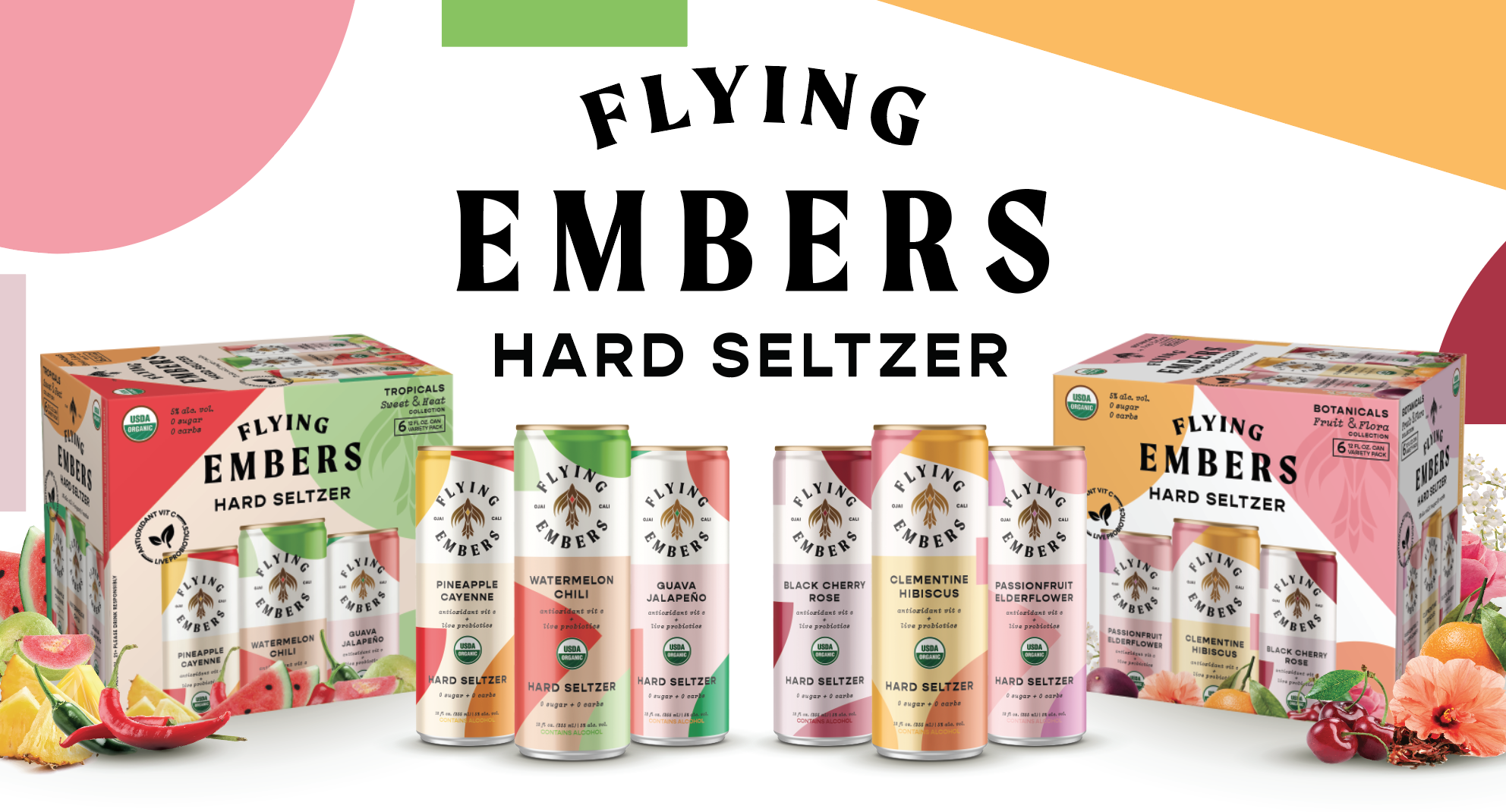 Flying Embers Announces First Probiotic-Powered Hard Seltzer Line