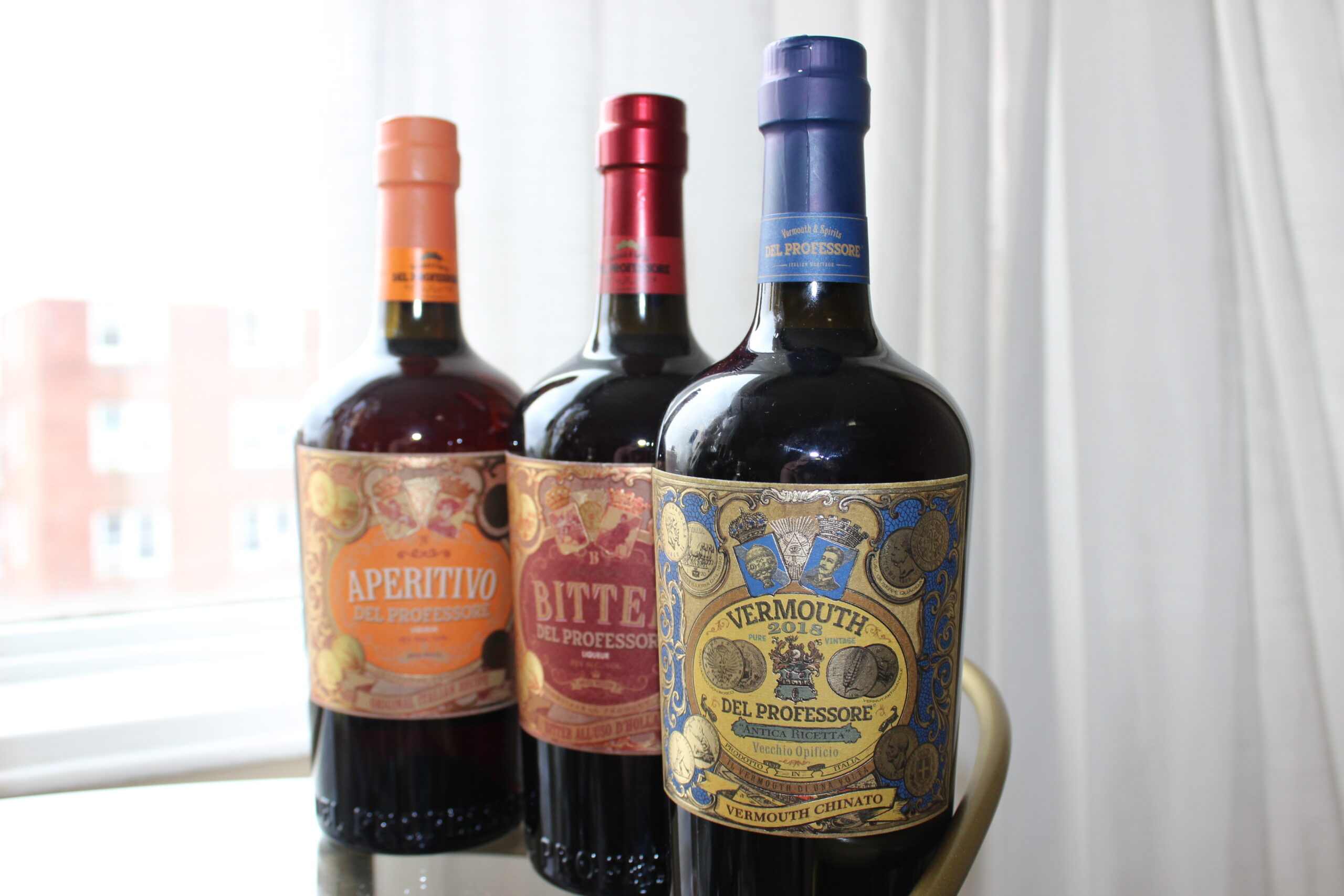 Del Professore Chinato, Aperitivo and Bitters Vermouth are now available in NY